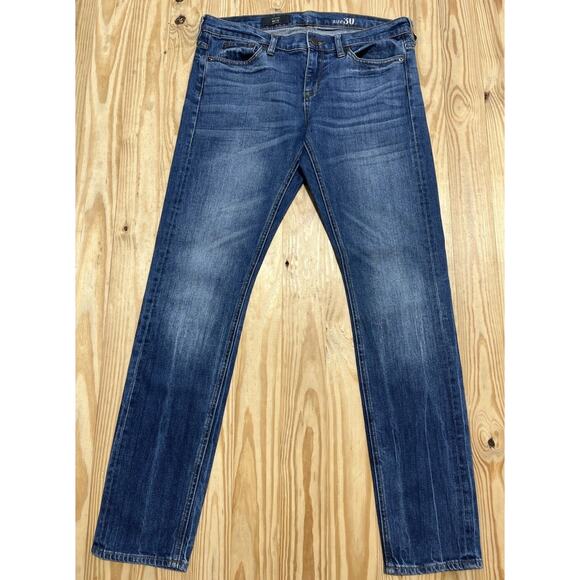 J. Crew Reid Straight Leg Whiskered Soft Stretch Denim Selvedge Jeans Size 30 - Picture 1 of 6